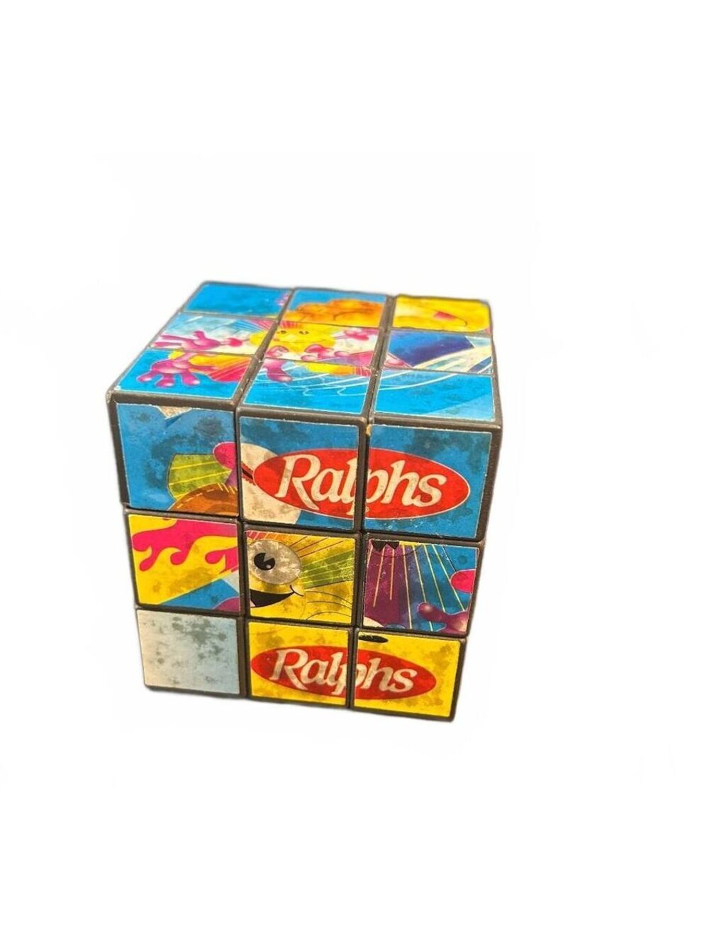 Ralph's Grocery Store Promo Rubik's Cube Puzzle 1982 Rare advertising Vtg